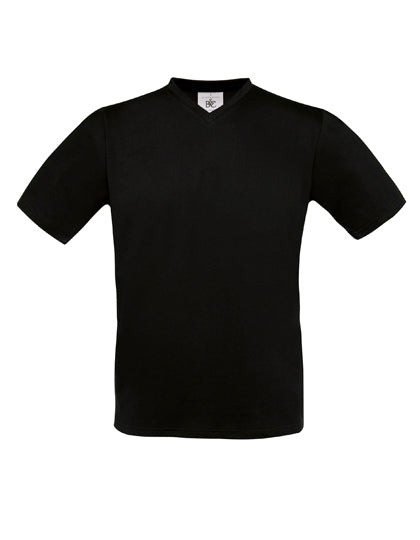 T-Shirt Exact V-Neck in Black, Größe XXL