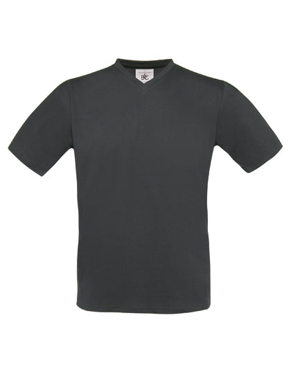 T-Shirt Exact V-Neck in Dark Grey (Solid), Größe XXL