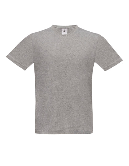T-Shirt Exact V-Neck in Sport Grey (Heather), Größe XXL