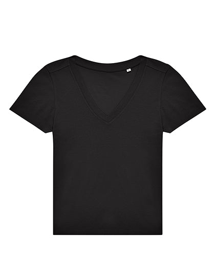 Women´s #E150 V T-Shirt in Black, Größe 3XL