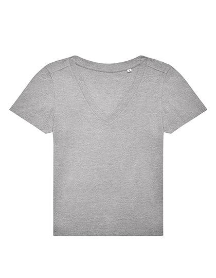 Women´s #E150 V T-Shirt in Sport Grey (Heather), Größe 3XL