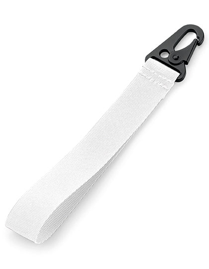 Brandable Key Clip in White, Größe 2,5 x 20,5 cm