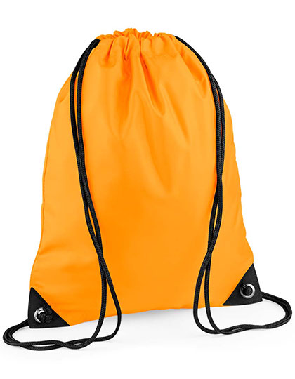 Premium Gymsac in Fluorescent Orange, Größe 33 x 45 cm