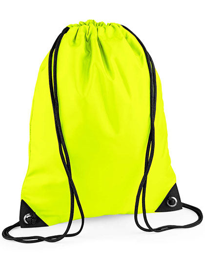 Premium Gymsac in Fluorescent Yellow, Größe 33 x 45 cm