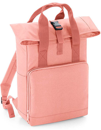 Twin Handle Roll-Top Backpack in Blush Pink, Größe 28 x 38 x 12 cm