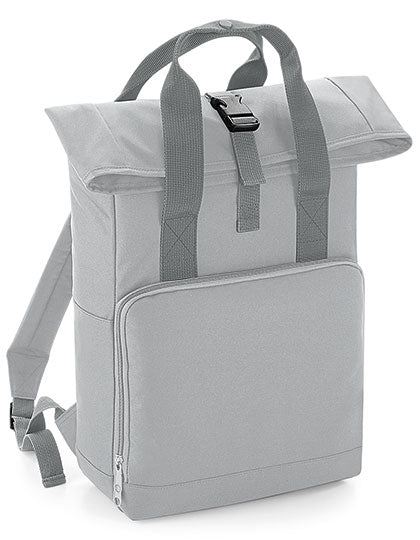 Twin Handle Roll-Top Backpack in Light Grey, Größe 28 x 38 x 12 cm