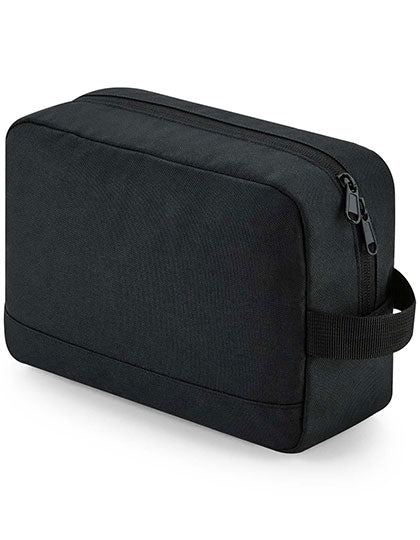 Recycled Essentials Wash Bag in Black, Größe 24 x 17 x 9 cm