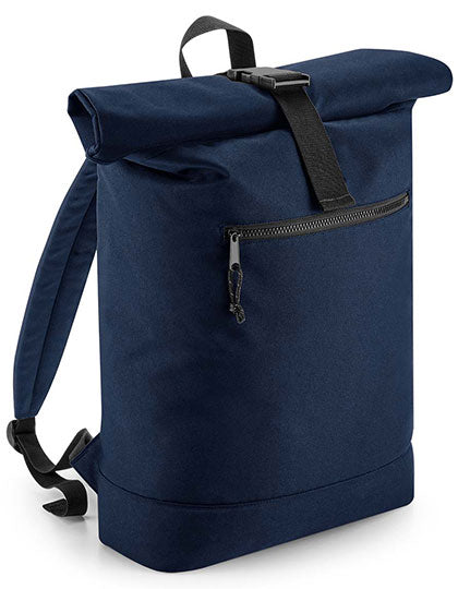 Recycled Roll-Top Backpack in Navy, Größe 32 x 44 x 13 cm