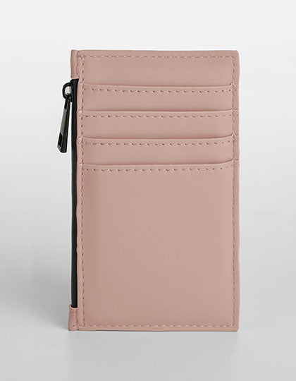 Matte PU Card Holder in Nude Pink, Größe 13 x 7 cm