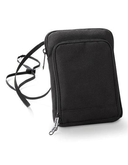 Travel Wallet in Black, Größe 14 x 19 x 2 cm