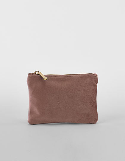 Velvet Accessory Pouch in Rose Quartz, Größe L (30 x 20 cm)