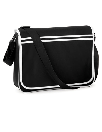 Retro Messenger in Black, Größe 40 x 30 x 10 cm