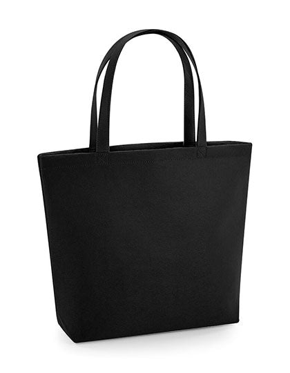 Felt Shopper in Black, Größe 49 x 39 x 13,5 cm