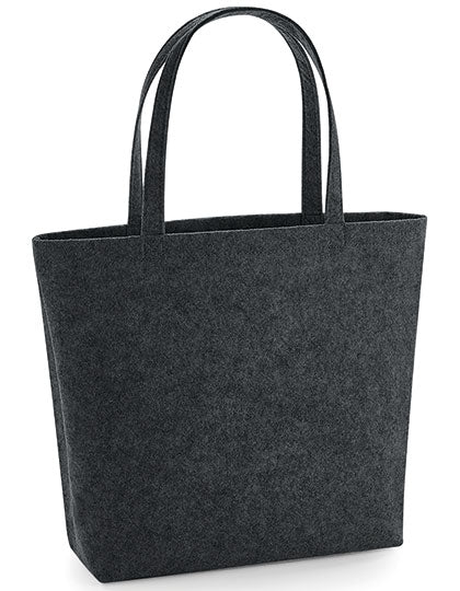 Felt Shopper in Charcoal Melange, Größe 49 x 39 x 13,5 cm