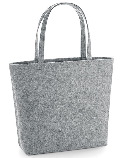 Felt Shopper in Grey Melange, Größe 49 x 39 x 13,5 cm