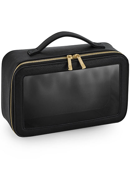 Boutique Clear Window Travel Case in Black, Größe 26 x 16 x 9 cm