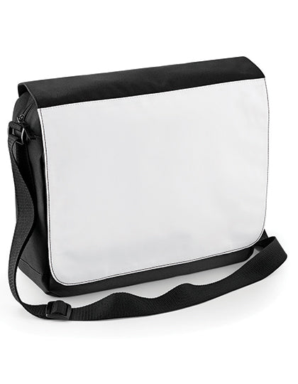 Sublimation Messenger Bag in Black, Größe 36 x 30 x 11,5 cm