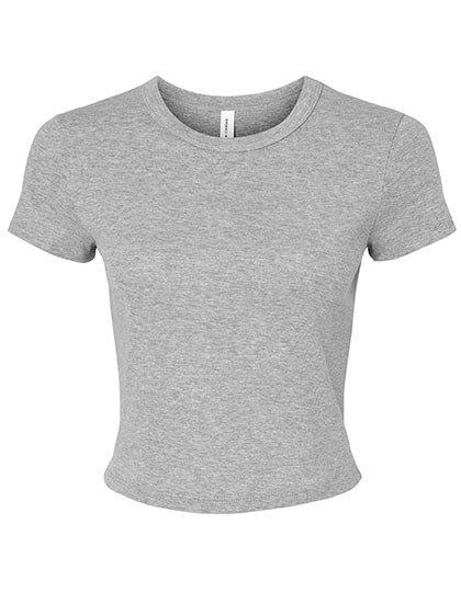 Women´s Micro Rib Baby Tee in Athletic Heather, Größe XXL