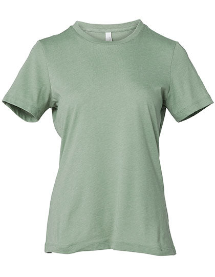 Women´s Relaxed CVC Short Sleeve Tee in Heather Sage, Größe XL