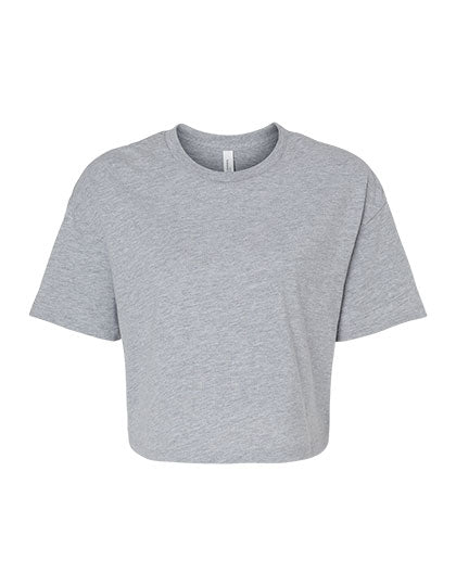 Women´s Jersey Crop Tee in Athletic Heather, Größe XL
