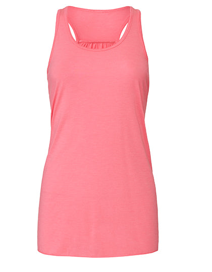 Flowy Racerback Tank Top in Neon Pink, Größe XL