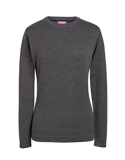 Ladies´ Helena Crew Neck Jumper in Charcoal, Größe M