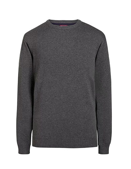 Crew Neck Jumper Jackson in Charcoal, Größe 3XL
