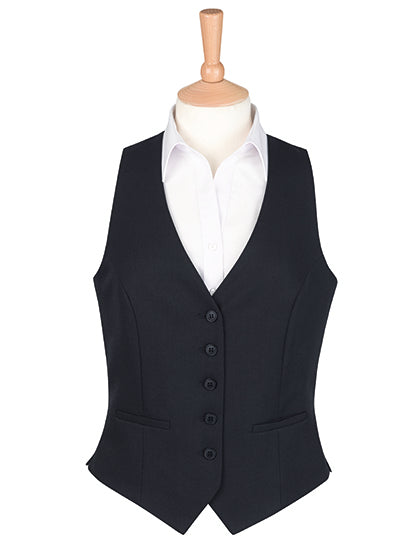 One Collection Luna Waistcoat in Black, Größe XXL