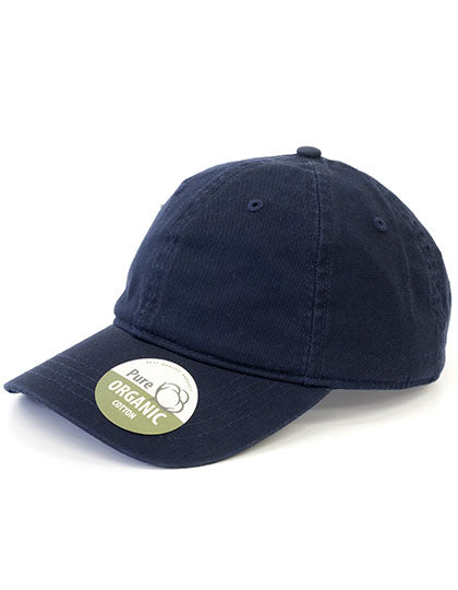 Organic Cotton Cap Unstructured in Navy, Größe One Size