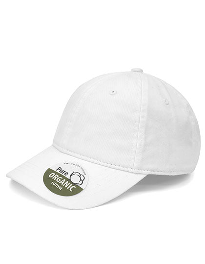 Organic Cotton Cap Unstructured in White, Größe One Size