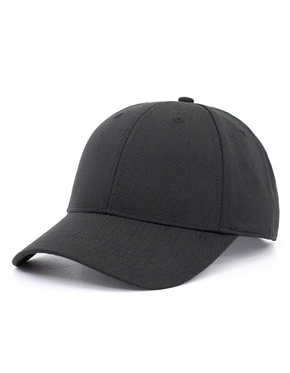 6-Panel Cap Recycled in Black, Größe One Size