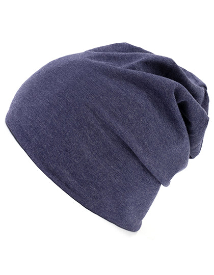 Organic Cotton 24/7 Beanie in Heather Navy, Größe One Size
