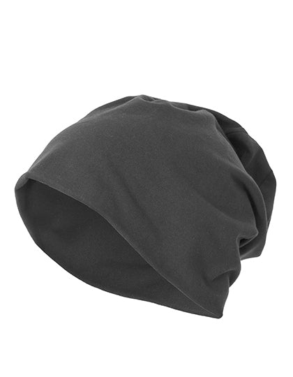 Jersey Beanie in Mid Grey, Größe One Size