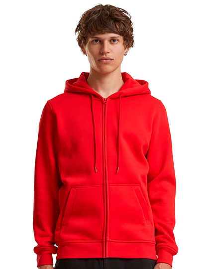 Heavy Zip Hoody in City Red, Größe 5XL