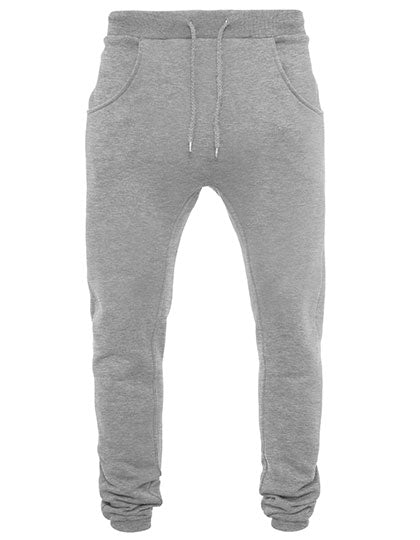 Heavy Deep Crotch Sweatpants in Heather Grey, Größe XXL