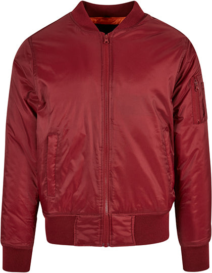 Bomber Jacket in Burgundy, Größe 5XL