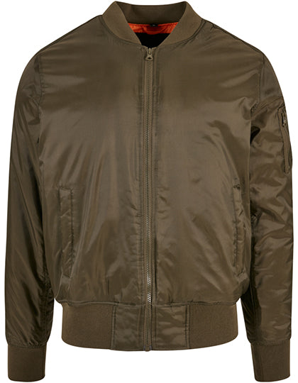 Bomber Jacket in Dark Olive, Größe XS