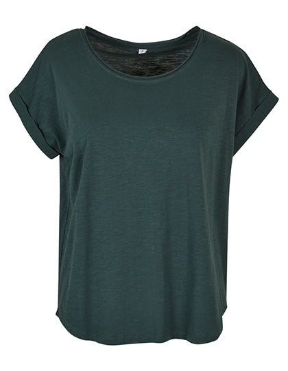 Ladies´ Long Slub Tee in Bottle Green, Größe 5XL