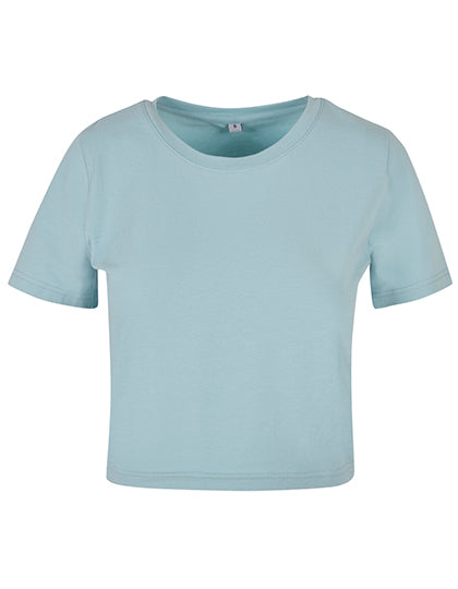Ladies´ Cropped Tee in Ocean Blue, Größe 5XL
