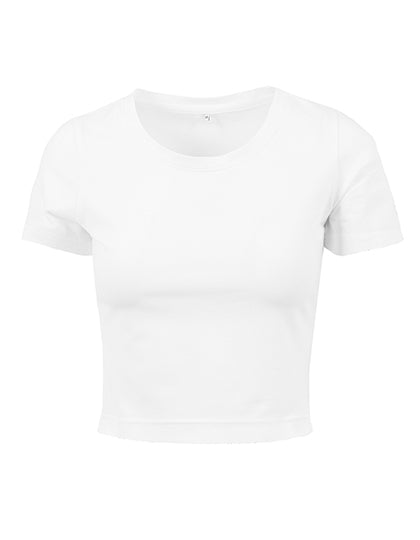 Ladies´ Cropped Tee in White, Größe 5XL