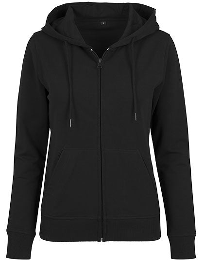 Ladies´ Terry Zip Hoody in Black, Größe XL