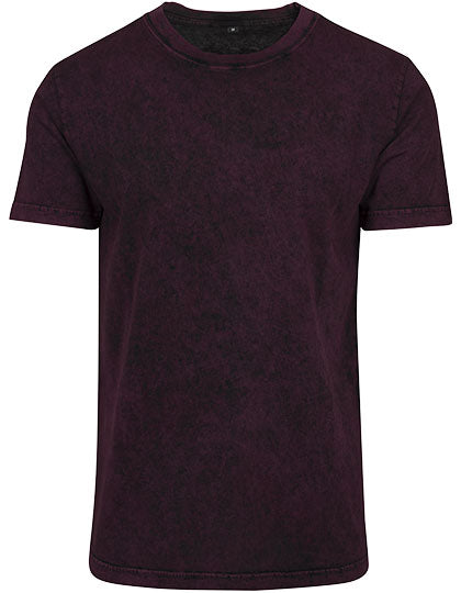 Acid Washed Tee in Berry Black, Größe 5XL