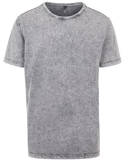 Acid Washed Tee in Grey Black, Größe 5XL