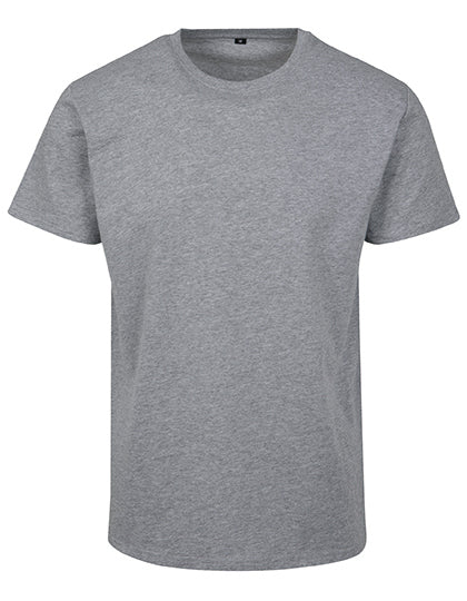 Basic T-Shirt in Heather Grey, Größe 5XL
