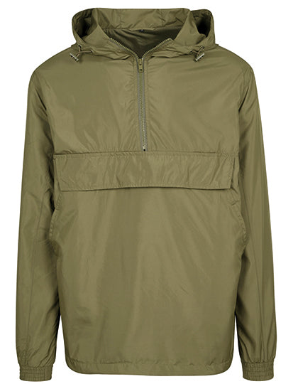 Basic Pull Over Jacket in Olive, Größe 5XL