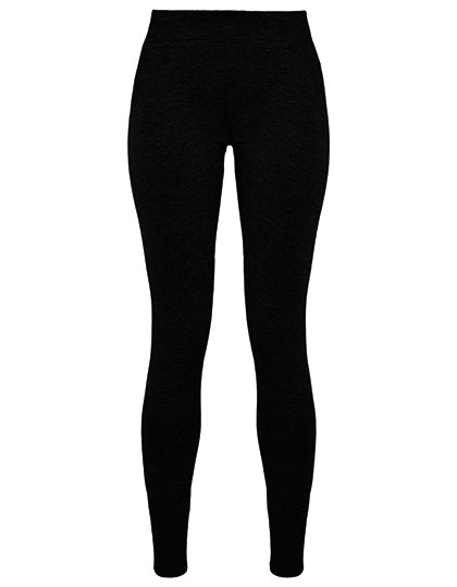 Ladies´ Stretch Jersey Leggings in Black, Größe 5XL