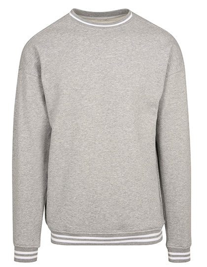 College Sweat Crew in Heather Grey, Größe 5XL