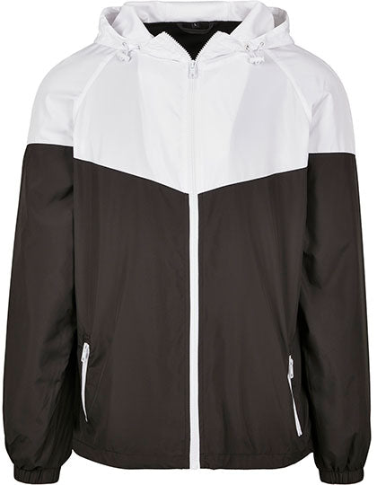 2-Tone Tech Windrunner in Black, Größe 5XL