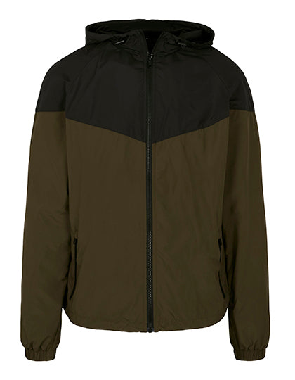 2-Tone Tech Windrunner in Dark Olive, Größe 5XL