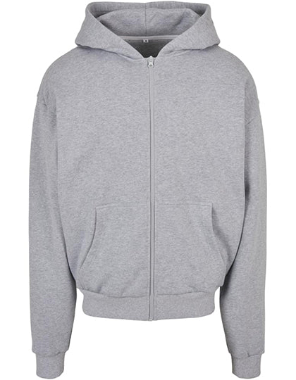 Ultra Heavy Zip Hoody in Heather Grey, Größe 5XL